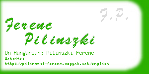 ferenc pilinszki business card